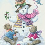 13661 Snowman Teddy Bear II