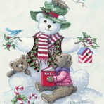 13662 Snowman Teddy Bear I