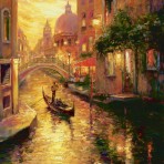 33338 Gondola in Sunset, Venice