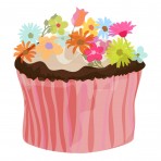 39370 Flower Cupcake