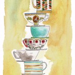 39400 Pile of Teacups