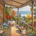 31723 Log Cabin Covered Porch