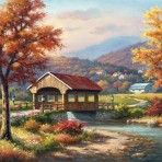 31725 Covered Bridge in Fall