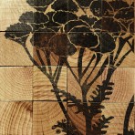 38988 Wildflowers Wood Block